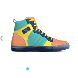 fiyah RETRO BASKETBALL LIMITED EDITION MULTI COLOR SNEAKERS